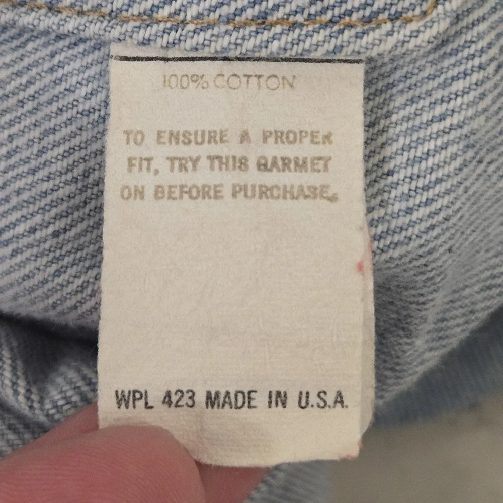 Vtg 1984 Levi's Denim Trucker Jacket Men's L (42R) Light Wash 70506-0211 USA VGC